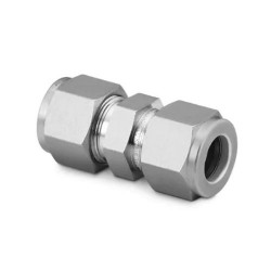 CONECTOR UNION DOBLE ACERO INOX.