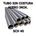 Tubo sin costura Inox. SCH 40